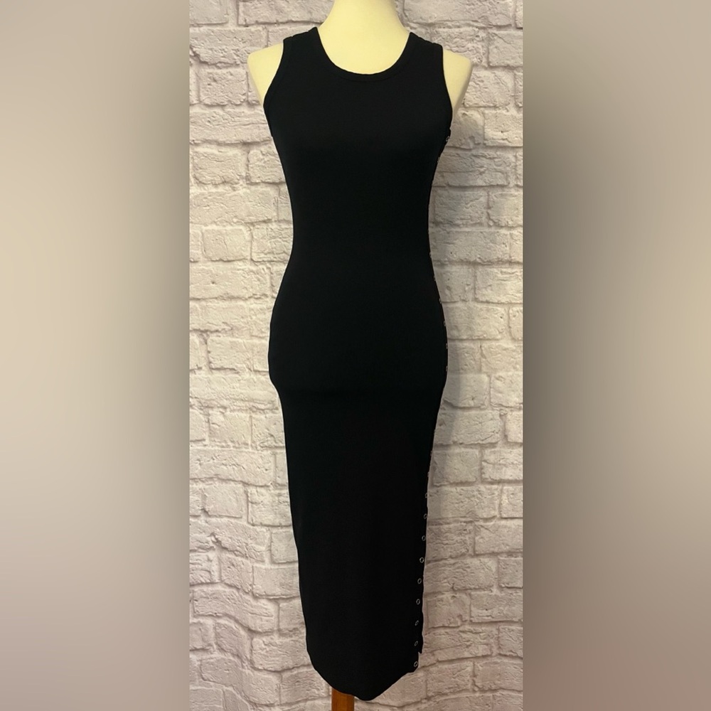 Sundry Ribbed Snap Dress